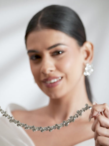 Glitz & Glam Crystal Studded Necklace Set
