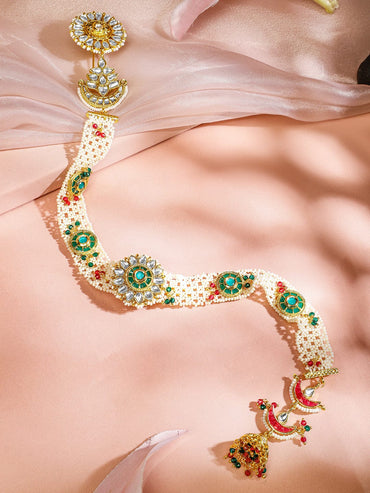 Queen’s Charm in Hues Hair Brooch Head Jewellery
