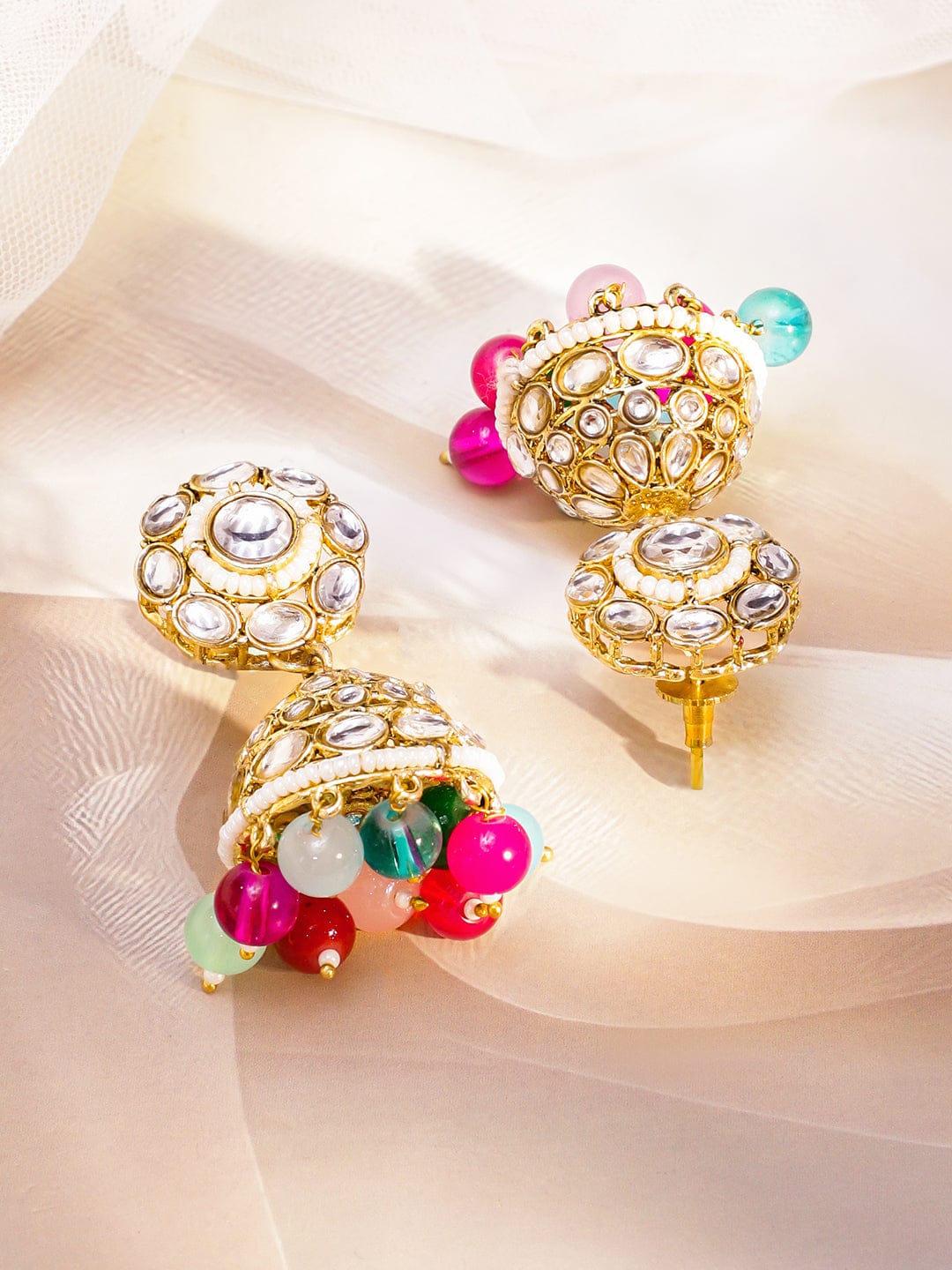 Rainbow Spark Kundan Necklace Set Jewellery Set