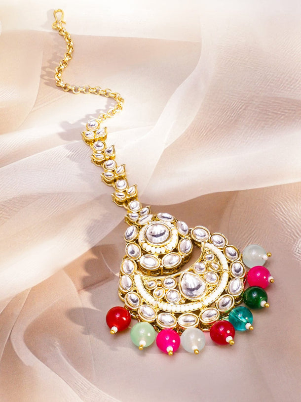 Rainbow Spark Kundan Necklace Set Jewellery Set