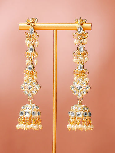 Golden Stories Dipped in Kundan Jhumka