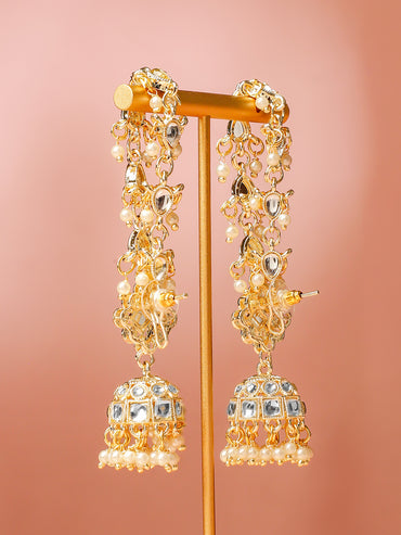 Golden Stories Dipped in Kundan Jhumka
