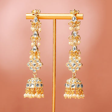 Golden Stories Dipped in Kundan Jhumka