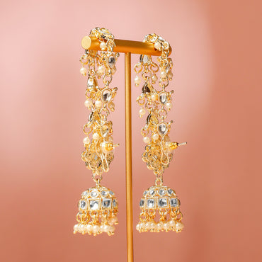 Golden Stories Dipped in Kundan Jhumka