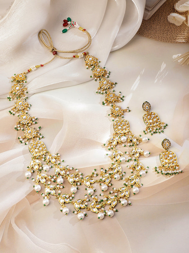 Imperial Glow Kundan Necklace Set