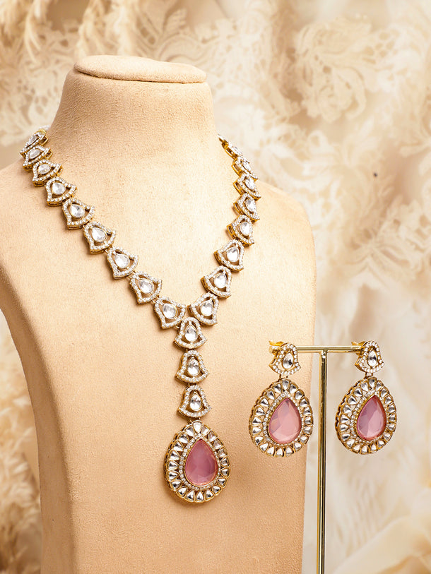 Royal Blush Pink Necklace Set