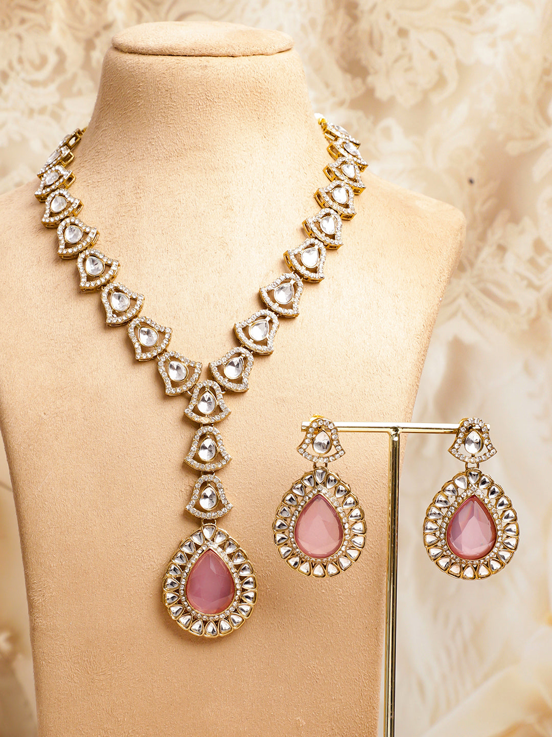 Royal Blush Pink Necklace Set
