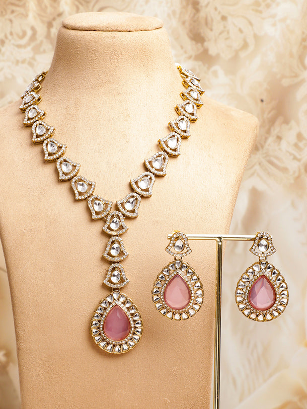 Royal Blush Pink Necklace Set