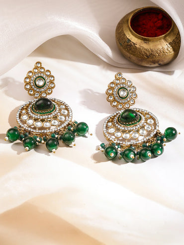 Timeless Bridal Emerald Kundan Jewellery Set