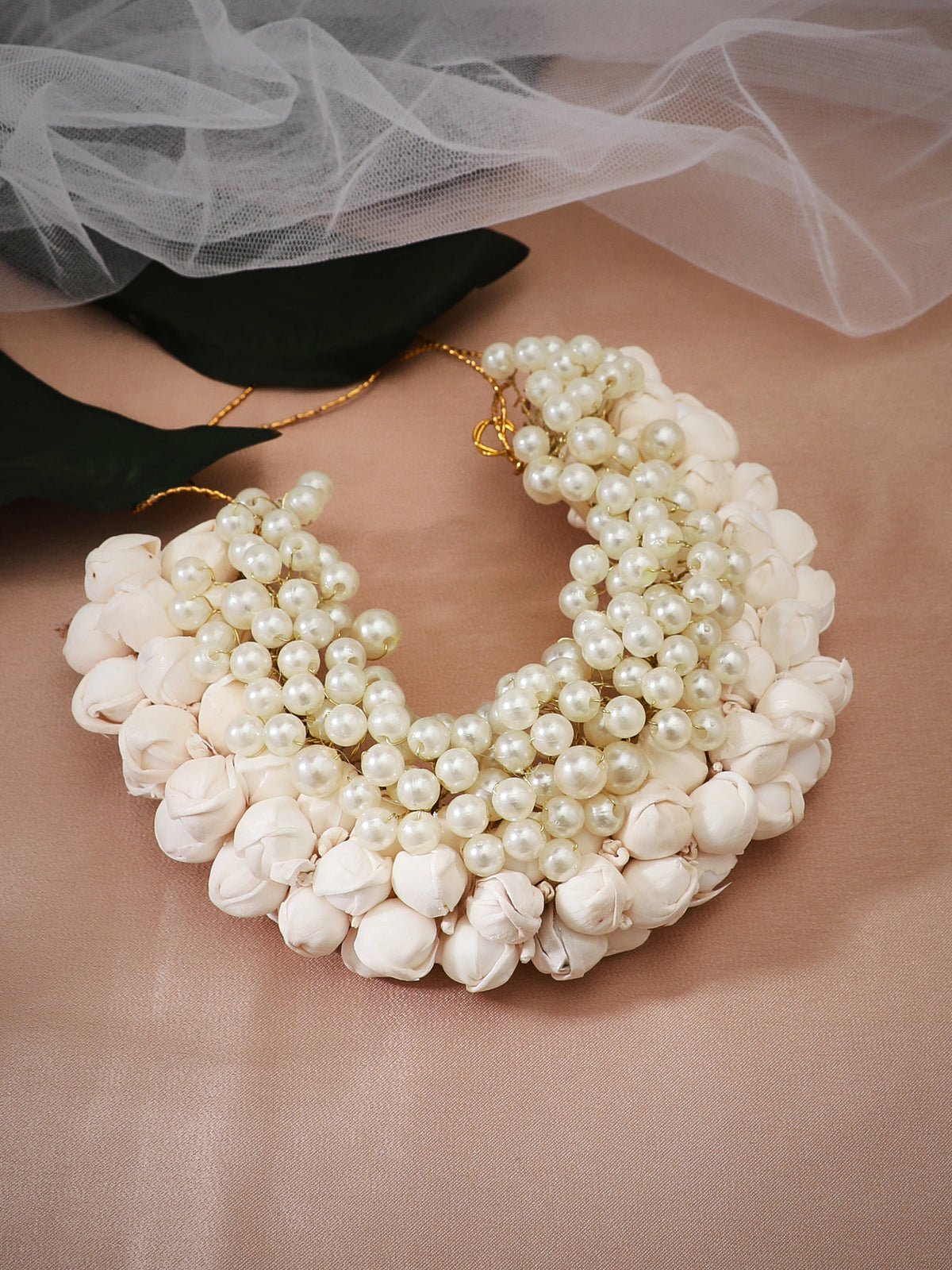 Rubans Faux Flower and Beads Occasion Hair Pin