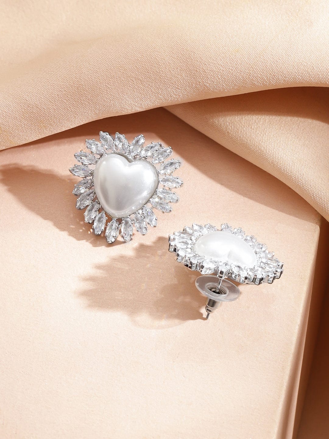 Regal Pearl Crystal Necklace Set Jewellery Set