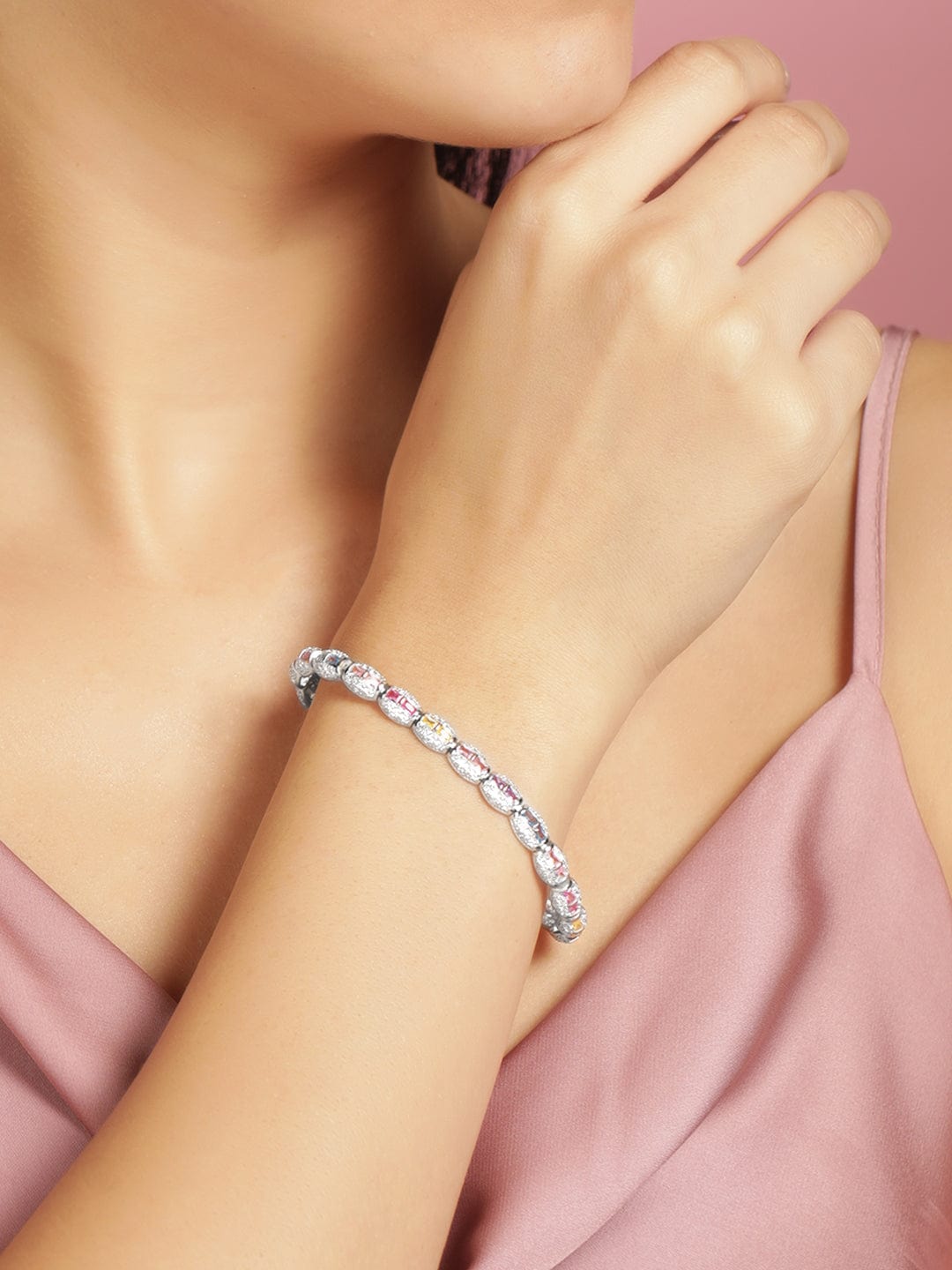 Unique Diamond Thin Bangle | Cocktail Time Mood Bangle – Nouvel Heritage