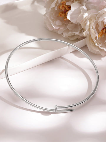 Rhodium-Plated Celestial Circlet Toro Round Collar Chocker Necklaces, Necklace Sets, Chains & Mangalsutra