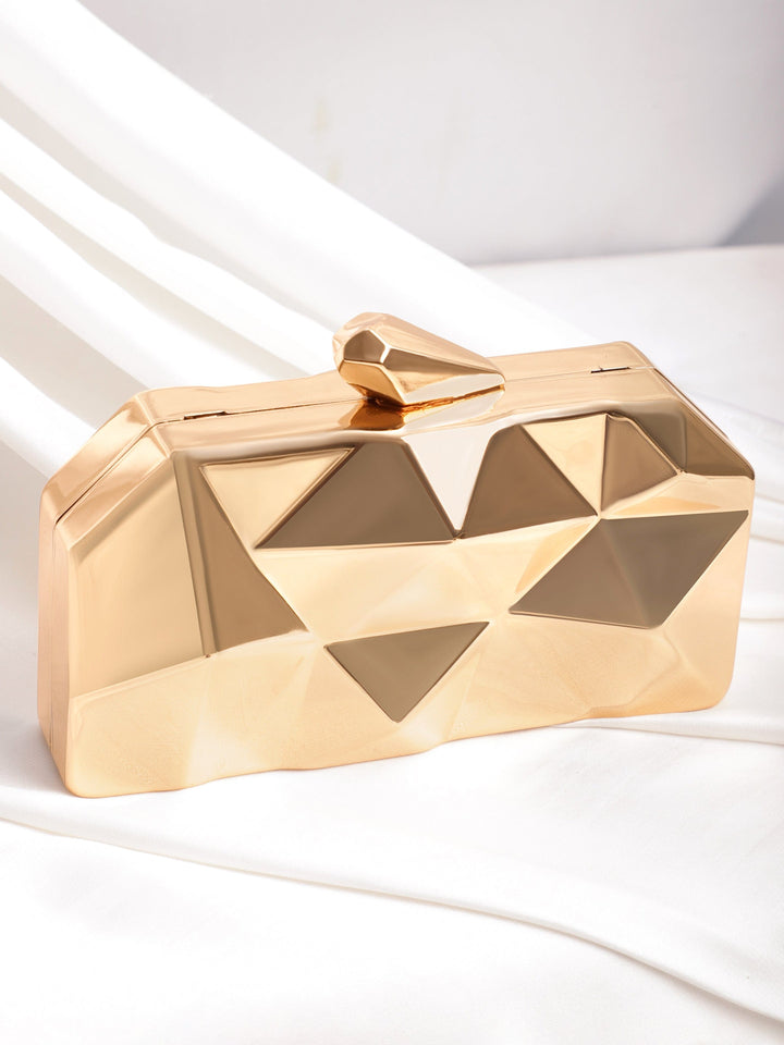 Rose Gold Crystal Jewel Lavish Clutch Handbag Handbag, Wallet Accessories & Clutche