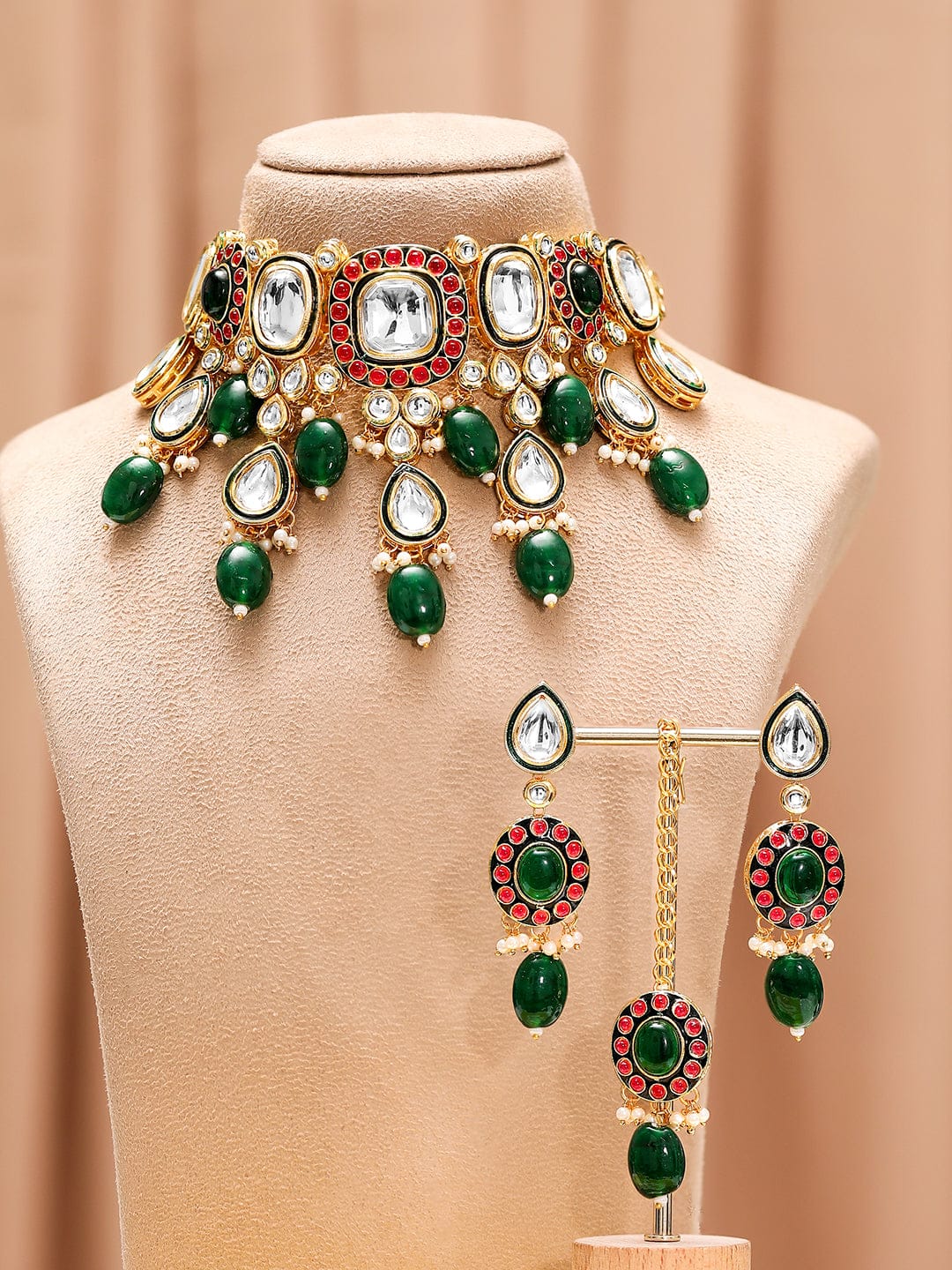 Royal Bloom Kundan Choker Set Jewellery Set