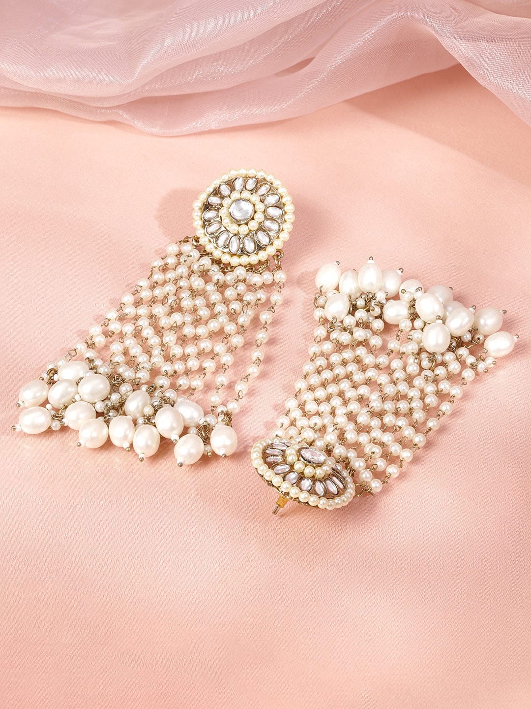 Royal Grace Multistrand Pearl Chandelier Earrings Earrings