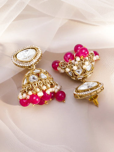 Royal Kundan & Pink Necklace Set Jewellery Set