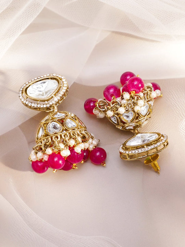 Royal Kundan & Pink Necklace Set Jewellery Set