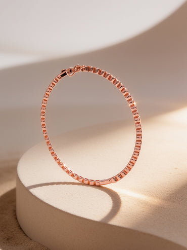 925 Fine Silver Gold Plated Chain Link Bracelet