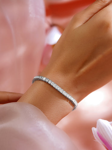 925 Fine Silver Rhodium Plated Bracelet