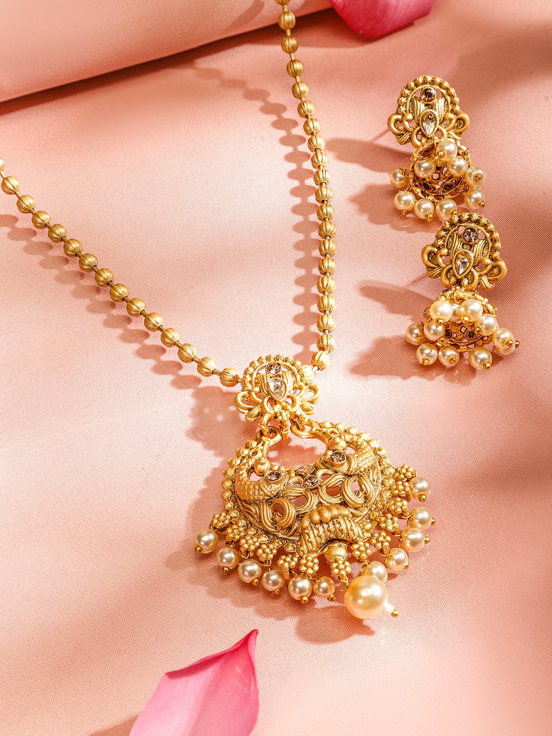 Jewellery Designs Necklace And Long Chain Set Gold Buy Gold