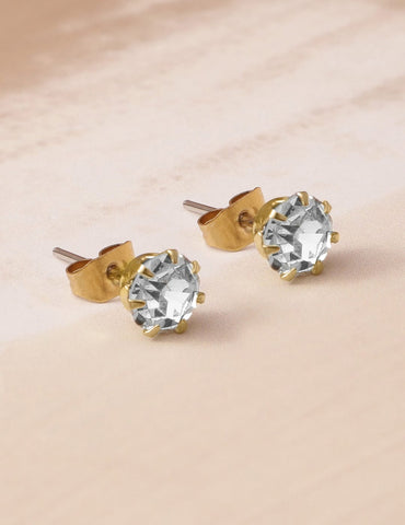 Rubans 18K Gold Plated Crystal AD & Zirconia Studded MultiStrand Statement Choker Necklace Jewellery Set