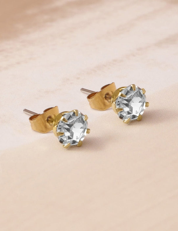 Rubans 18K Gold Plated Crystal AD & Zirconia Studded MultiStrand Statement Choker Necklace Jewellery Set