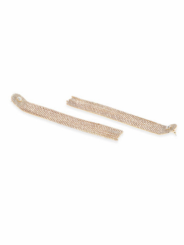 Rubans 18K Gold plated Glamorous Shoulder Duster Earrings Earrings