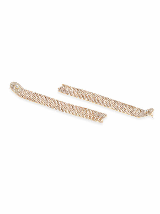 Rubans 18K Gold plated Glamorous Shoulder Duster Earrings Earrings