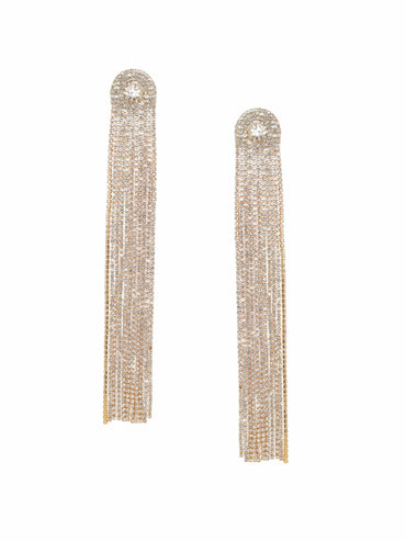 Rubans 18K Gold plated Glamorous Shoulder Duster Earrings Earrings