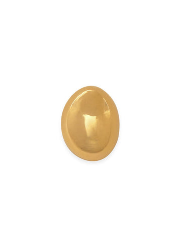 Rubans 18K Gold Plated Gold Tone Classic Round Stud Earrings with Elegant Design Earrings
