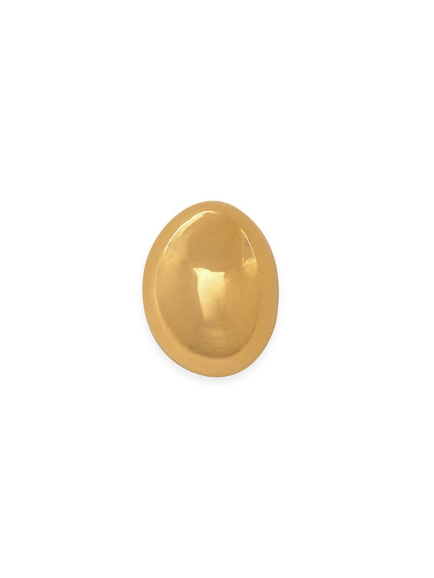 Rubans 18K Gold Plated Gold Tone Classic Round Stud Earrings with Elegant Design Earrings