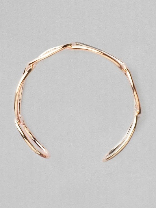 Rubans 18K Gold-Plated Open Link Chain Cuff Bracelet Bracelet