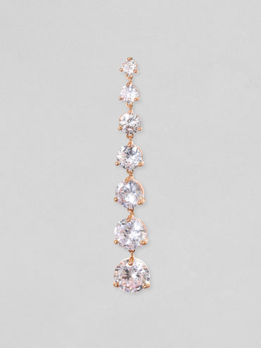 Rubans 18k Gold Plated Premium Crystal Studded Dangle Earrings Earrings