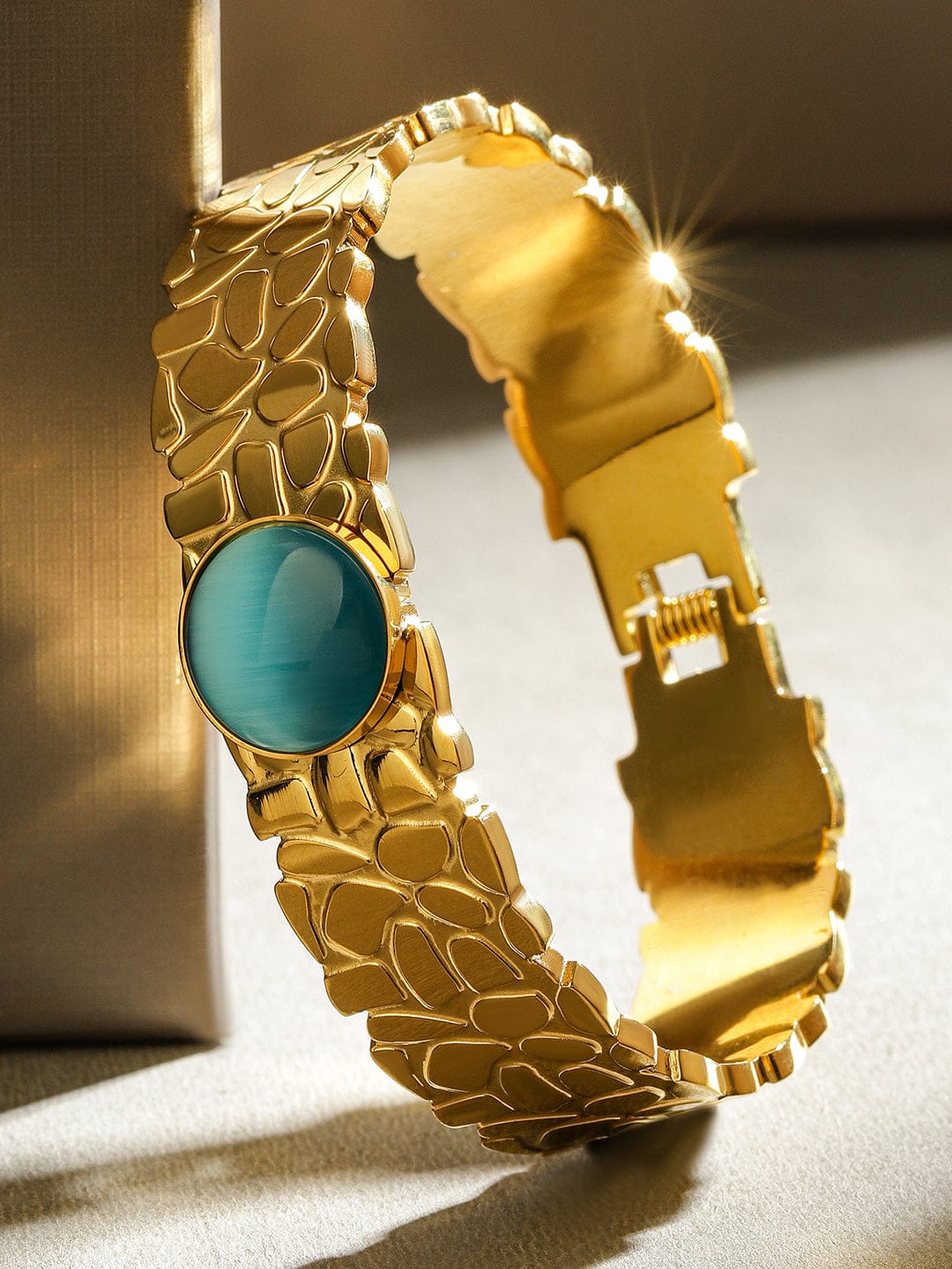 Elegant Oval Blue Kada – Rubans