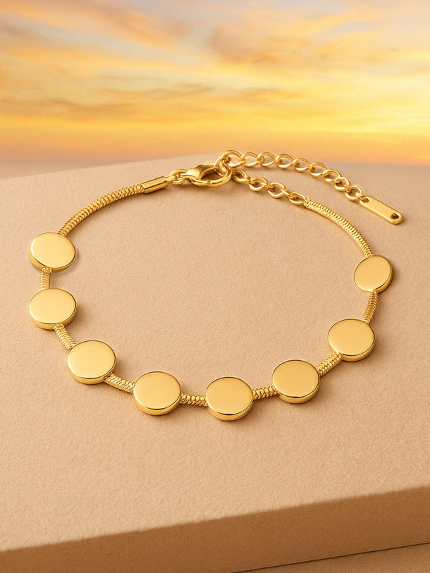 Rubans 18K Gold Plated Stainless Steel Tarnish-Free Waterproof Minimal Demi-Fine Bracelet Bracelet