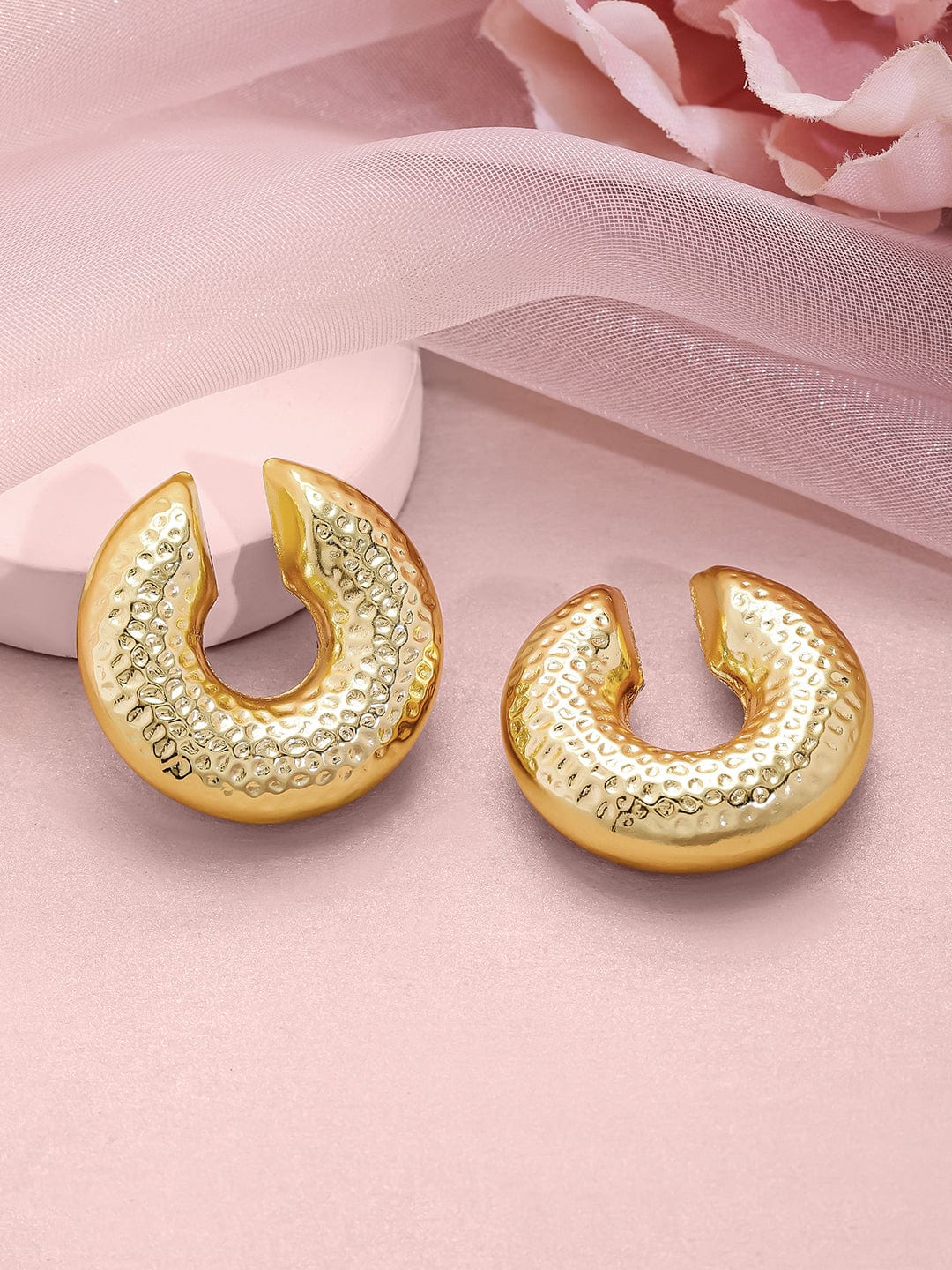 Rubans 18KT Gold Plated Bold Statement Stylish Ear Cuff Earrings Ear Cuff Earrings