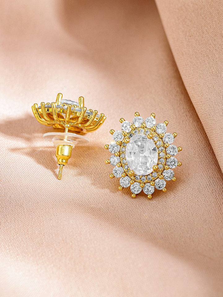 Rubans 18KT Gold-Plated Crystal-Studded Jewellery Set Jewellery Set