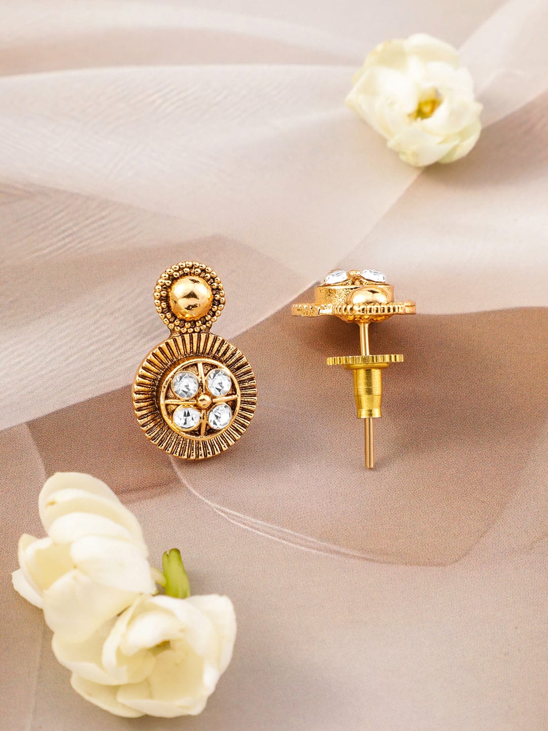 Rubans 22K Gold-Plated CZ Studded Jewellery Set Jewellery Set