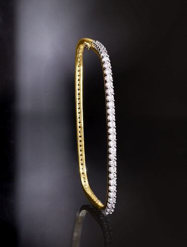 Rubans 22K Gold plated Zirconia studded dainty Classy Bracelet Bangles & Bracelets
