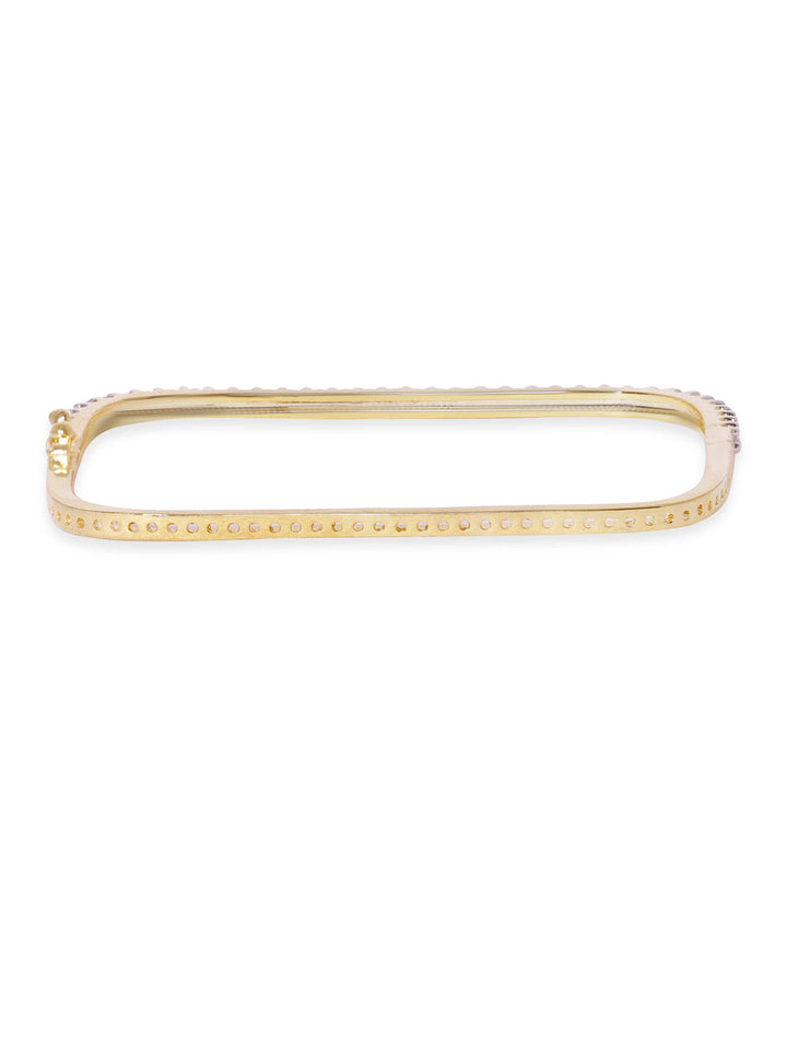 Rubans 22K Gold plated Zirconia studded dainty Classy Bracelet Bangles & Bracelets