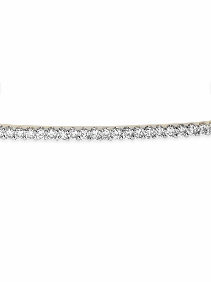 Rubans 22K Gold plated Zirconia studded dainty Classy Bracelet Bangles & Bracelets