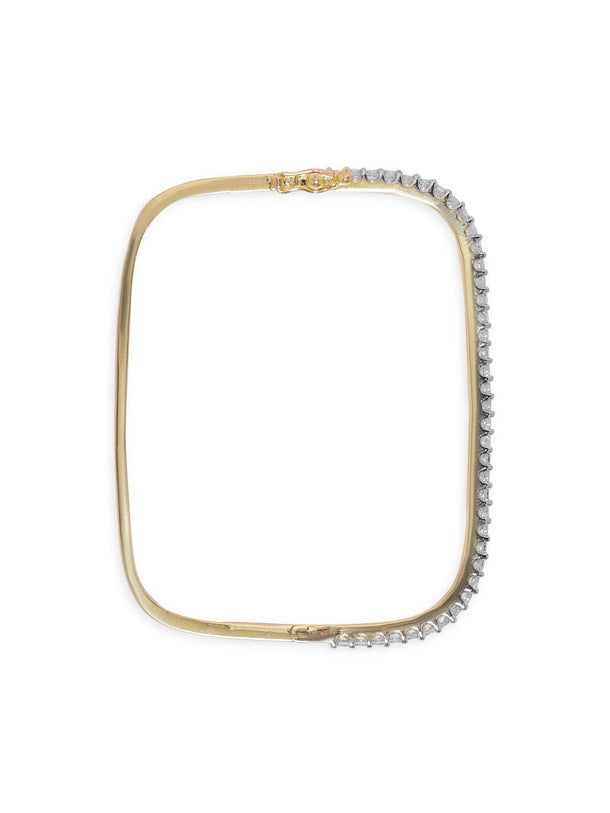 Rubans 22K Gold plated Zirconia studded dainty Classy Bracelet Bangles & Bracelets