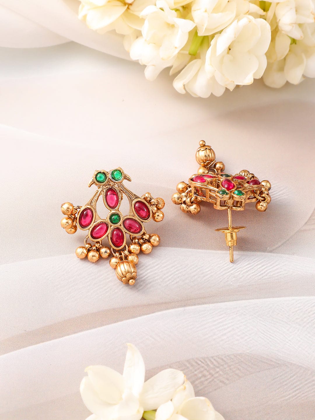 Rubans 22KT Gold-Plated Kundan Stone Studded Jewellery Set Jewellery Set