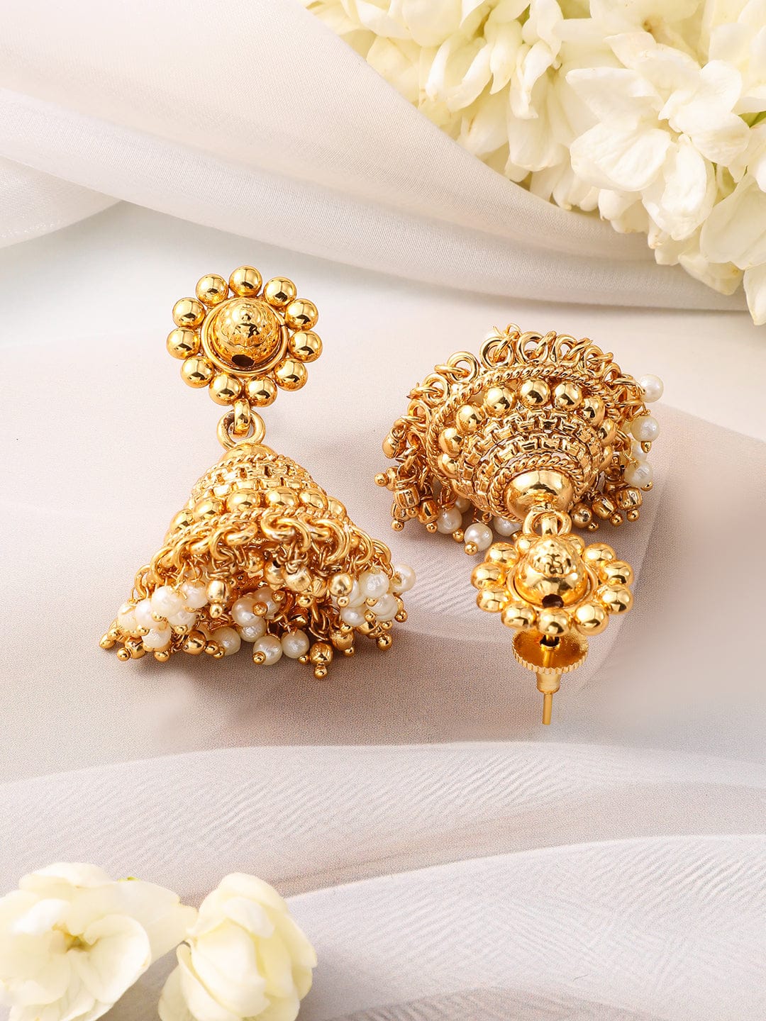 Rubans 22KT Gold-Plated Pearls Beaded Traditional Jewellery Set Jewellery Set