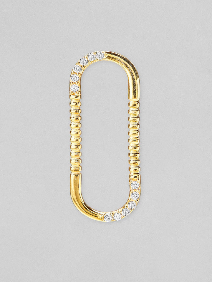 Rubans 925 Silver The Minimal Geometricity Stud Earrings. - Gold Plated Earrings