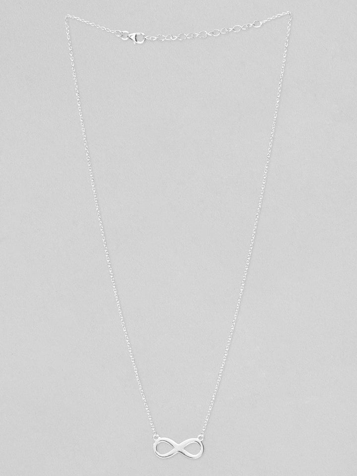 Rubans 925 Silver Till The Infinity Pendant Necklace. Chain & Necklaces