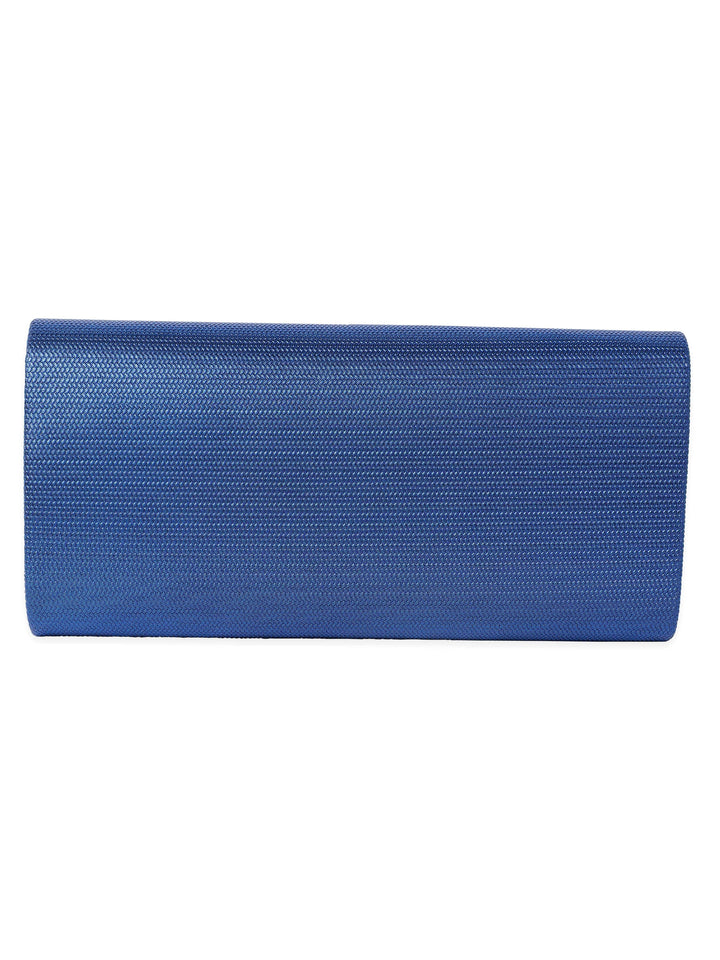 Rubans Artisanal Charm Handcrafted Blue Clutch Bag Handbag, Wallet Accessories & Clutches