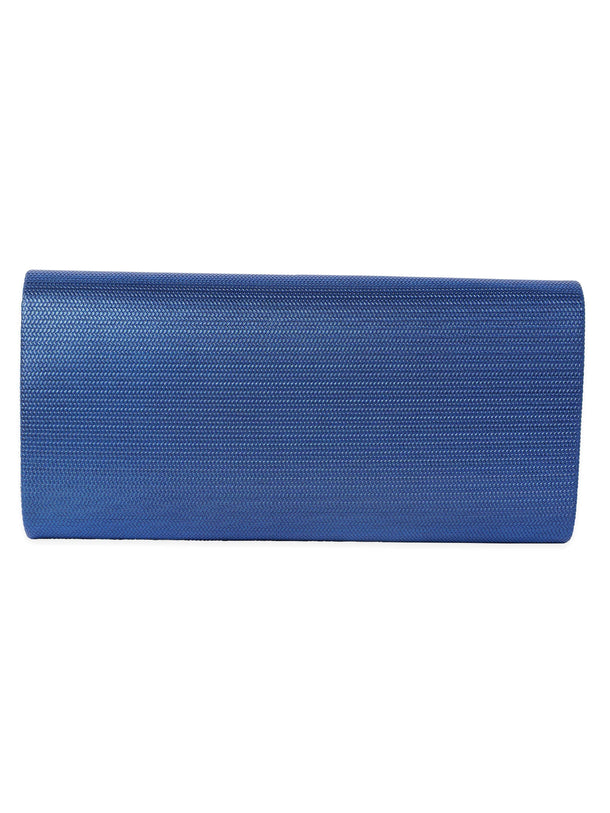 Rubans Artisanal Charm Handcrafted Blue Clutch Bag Handbag, Wallet Accessories & Clutches