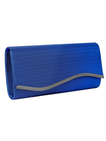 Rubans Artisanal Charm Handcrafted Blue Clutch Bag Handbag, Wallet Accessories & Clutches